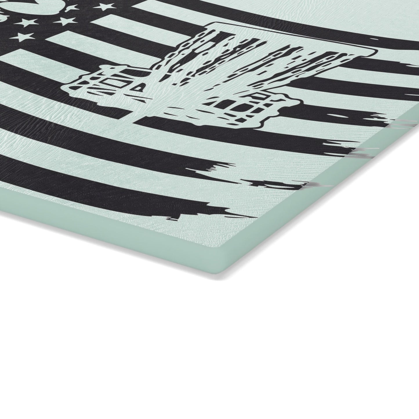 Patriotic Disc Golf Glass Cutting Board Discgolf Discgolfer Gift