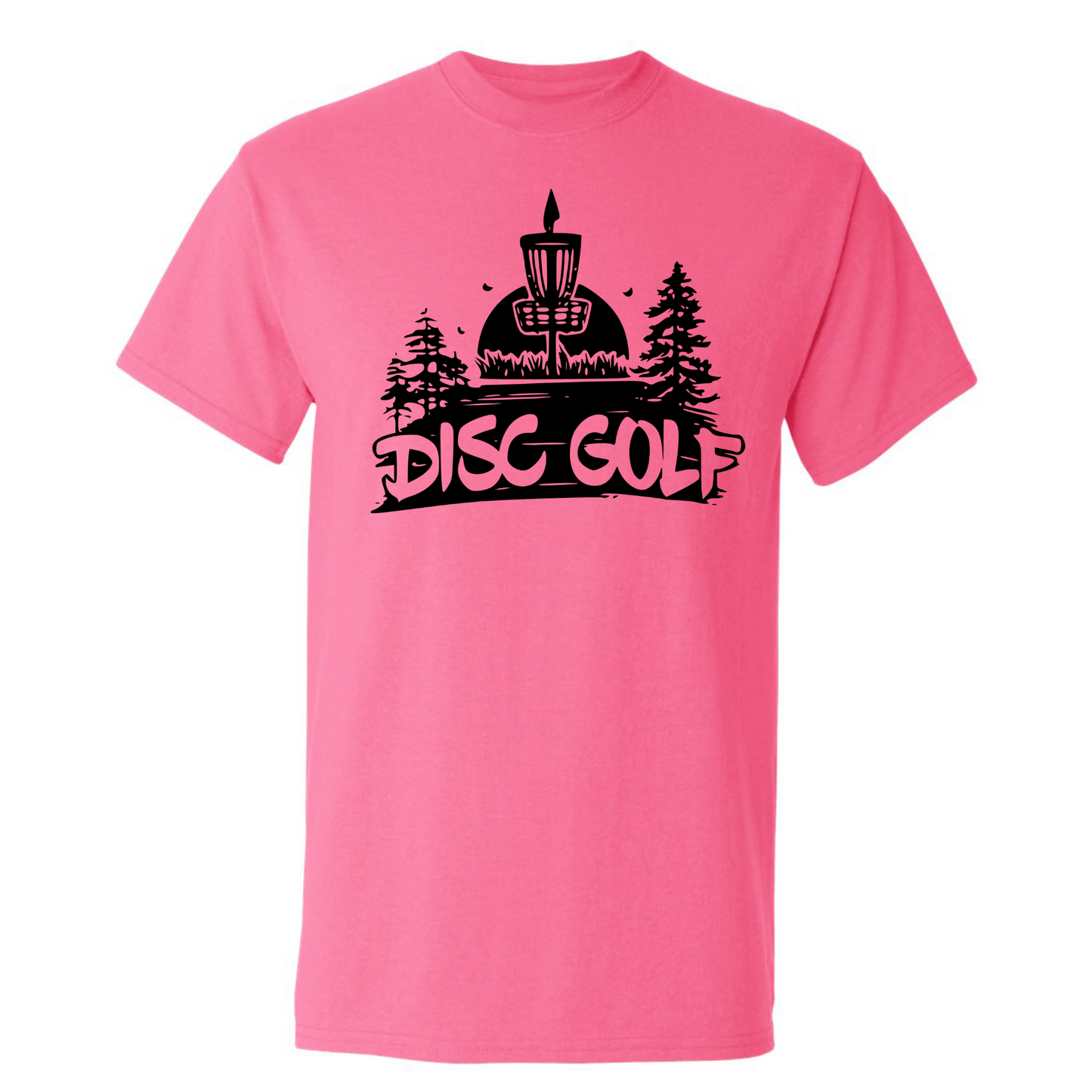 Disc Golf T Shirt DISCGOLF SUNSET Discgolfer Discgolfing Shirt