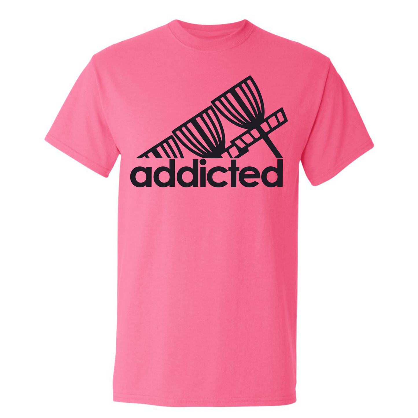 Disc Golf T Shirt ADDICTED Discgolfer Discgolfing Shirt