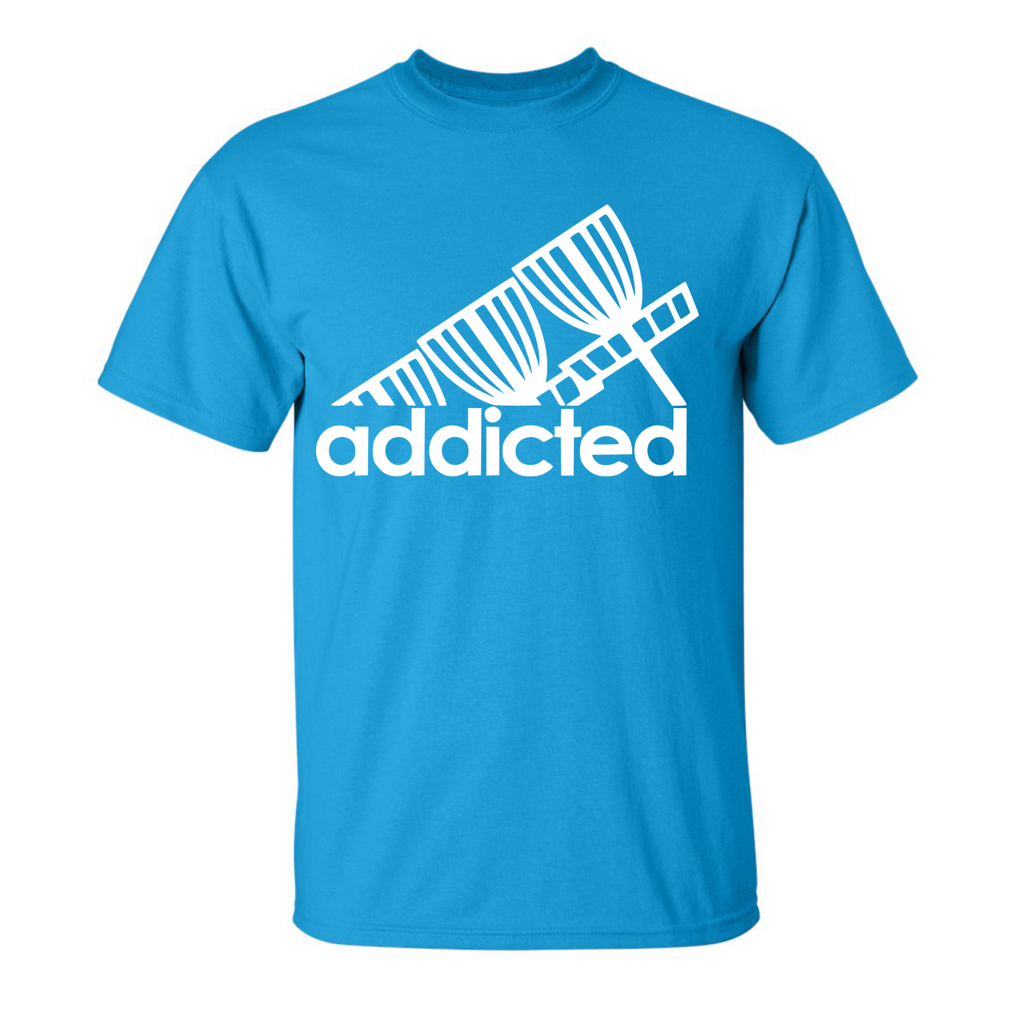 Disc Golf T Shirt ADDICTED Discgolfer Discgolfing Shirt