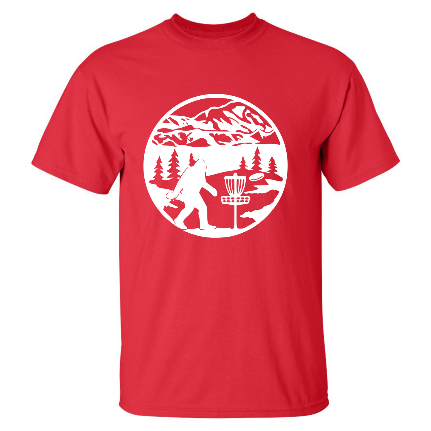 Disc Golf T Shirt SASQUATCH MOUNTAINS Discgolfer Discgolfing Shirt
