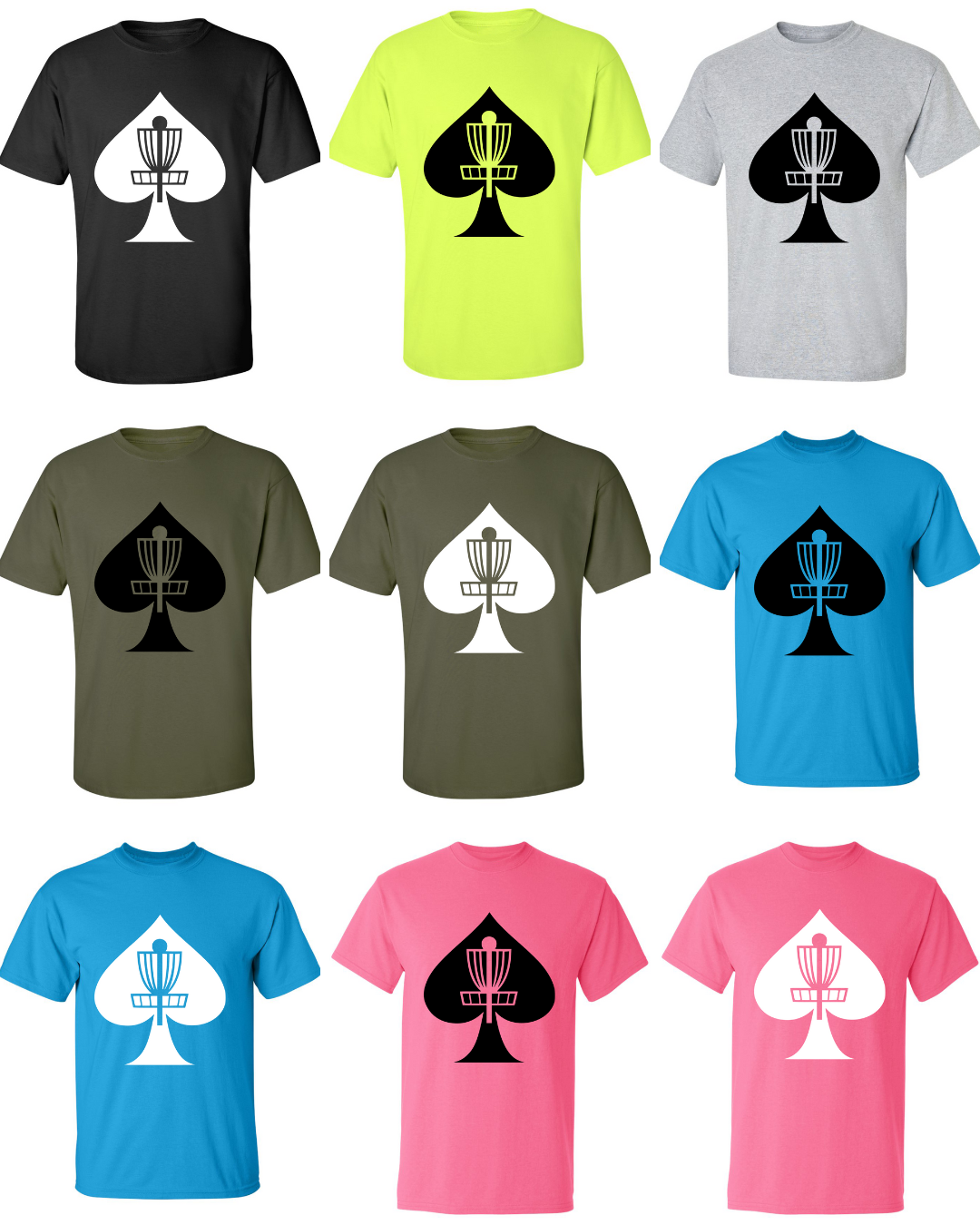 Disc Golf T Shirt ACES BASKET Discgolfer Discgolfing Shirt
