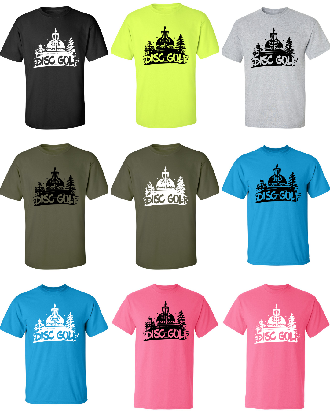 Disc Golf T Shirt DISCGOLF SUNSET Discgolfer Discgolfing Shirt