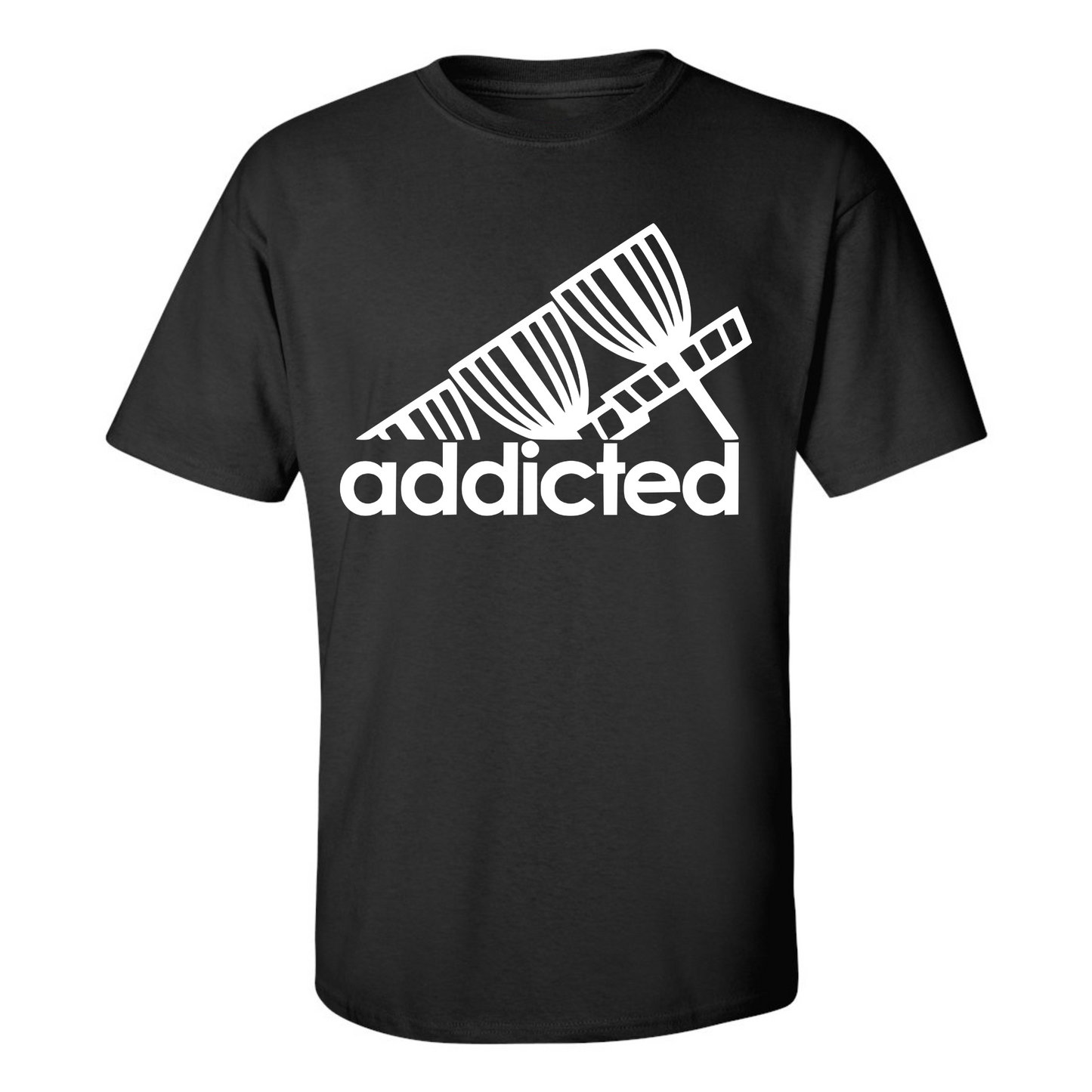 Disc Golf T Shirt ADDICTED Discgolfer Discgolfing Shirt