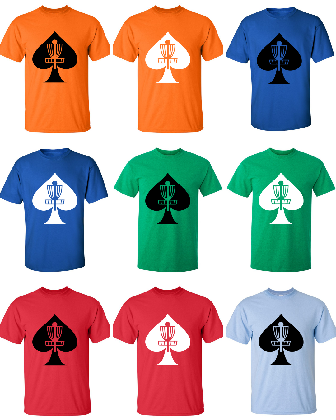 Disc Golf T Shirt ACES BASKET Discgolfer Discgolfing Shirt