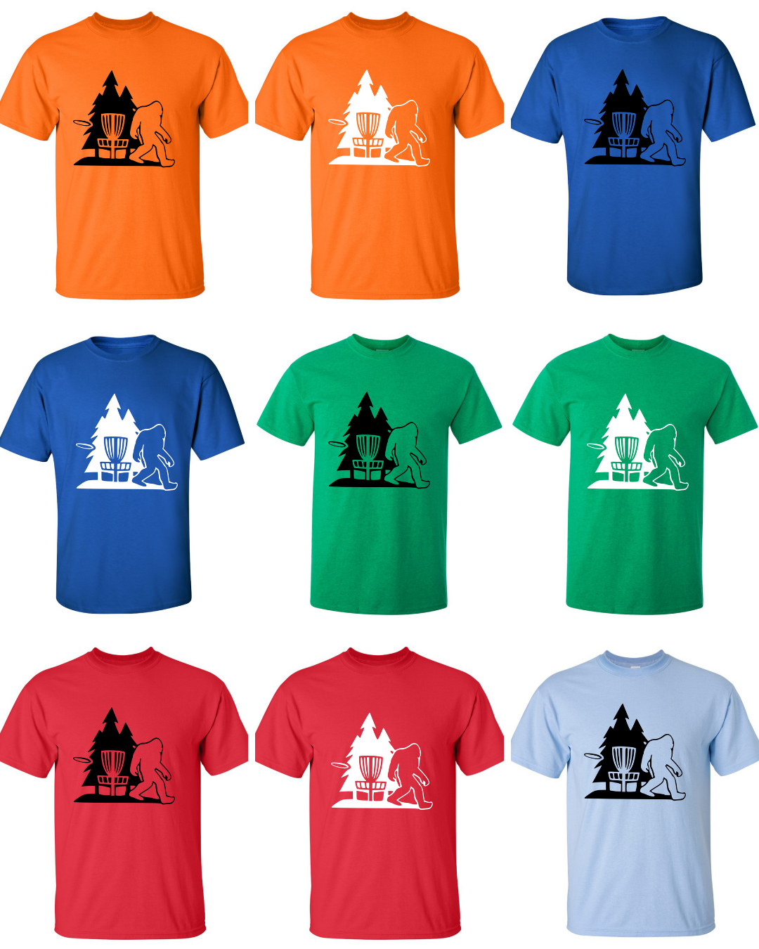 Disc Golf T Shirt SASQUATCH BASKET Discgolfer Discgolfing Shirt
