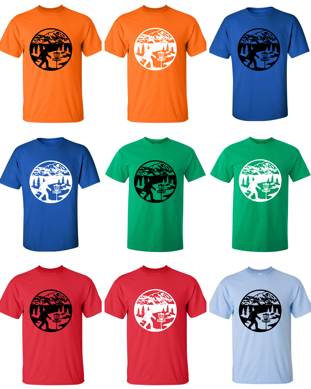 Disc Golf T Shirt SASQUATCH MOUNTAINS Discgolfer Discgolfing Shirt