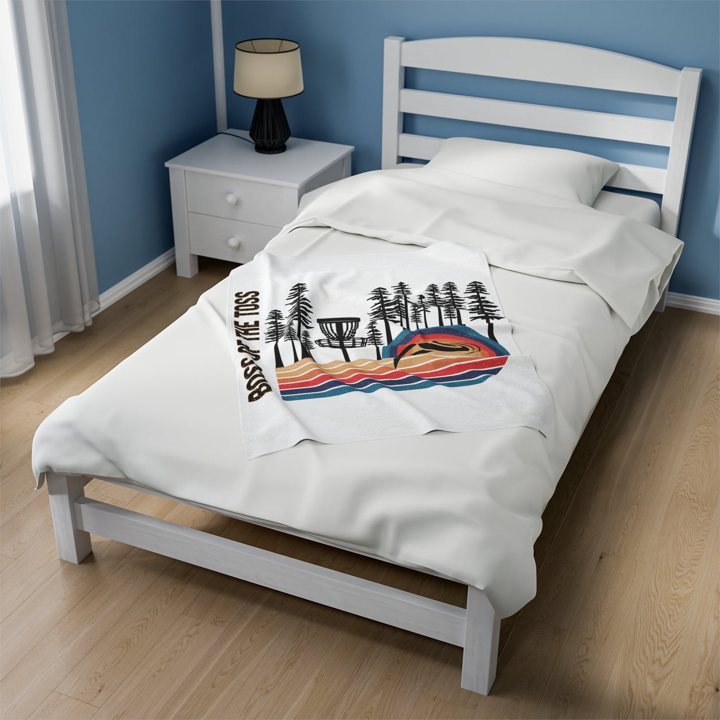 Disc Golf Boss Of The Toss Velveteen Plush Blanket