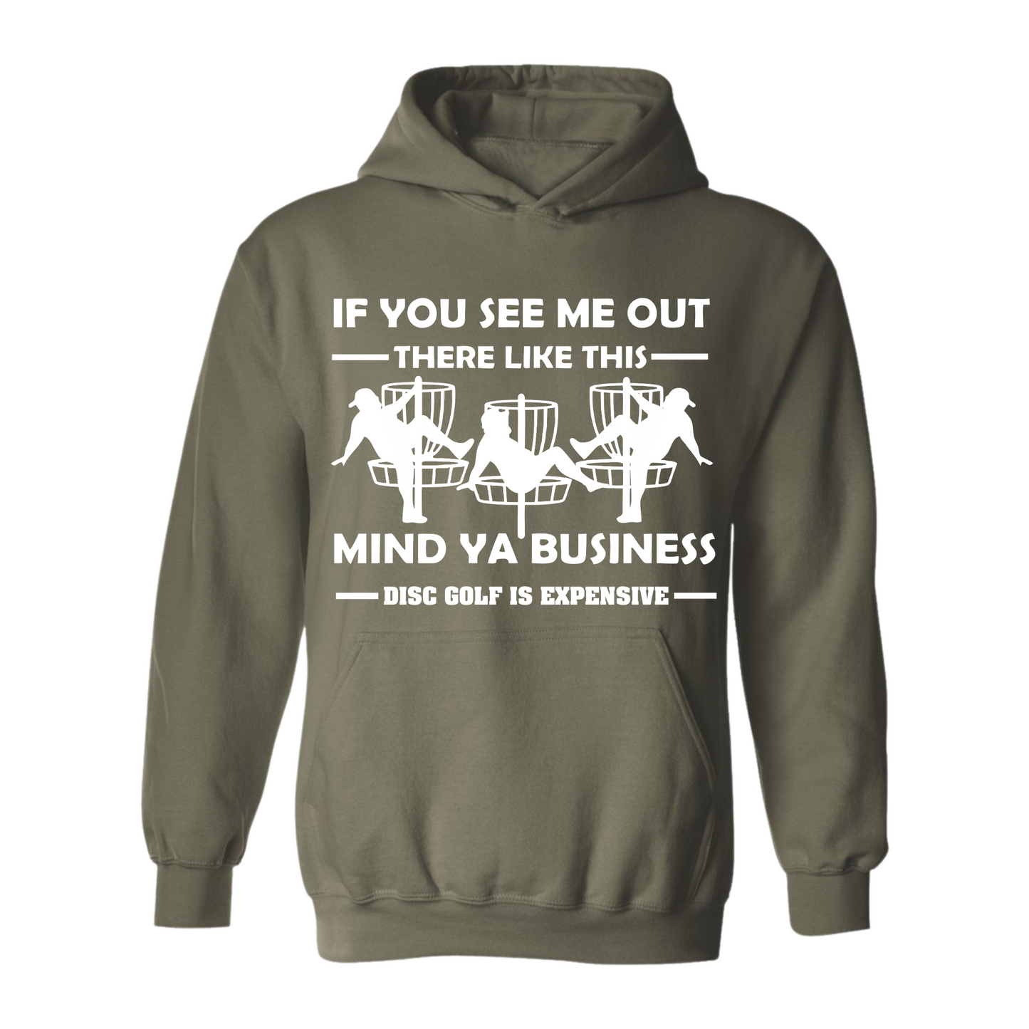Disc Golf Hoodie Discgolf Is Expensive Funny Man Stripper Mens Sweatshirt