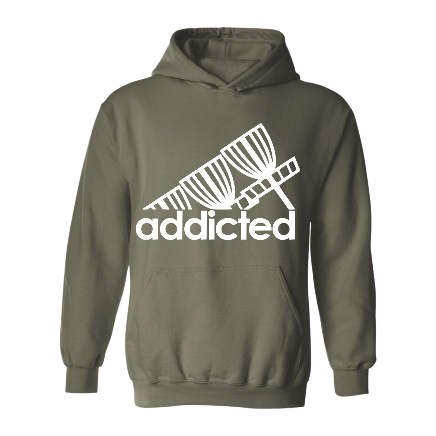 Disc Golf Hoodie Addicted Discgolfer Discgolfing Athletic Sweatshirt