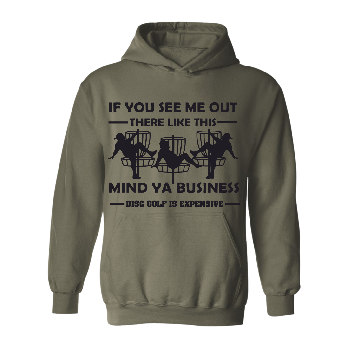 Disc Golf Hoodie Discgolf Is Expensive Funny Man Stripper Mens Sweatshirt
