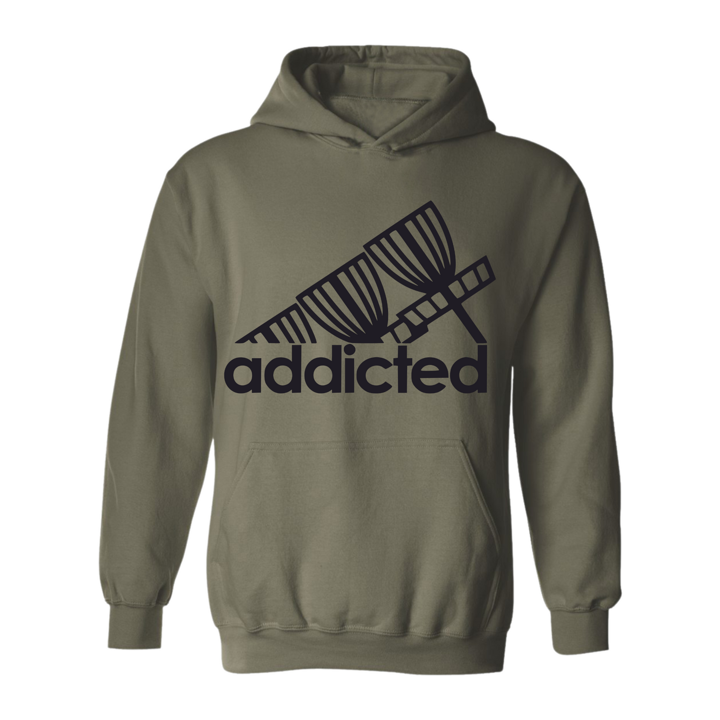 Disc Golf Hoodie Addicted Discgolfer Discgolfing Athletic Sweatshirt