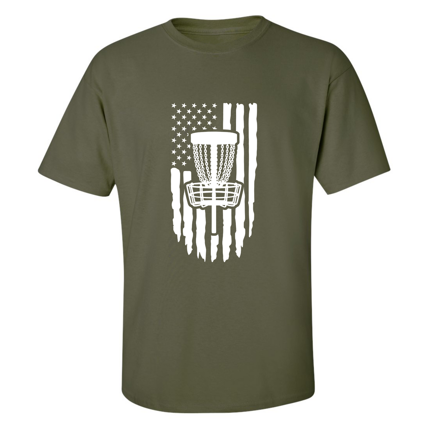 Disc Golf Shirt American Flag PATRIOTIC Discgolfing Discgolfer Graphic T-Shirt