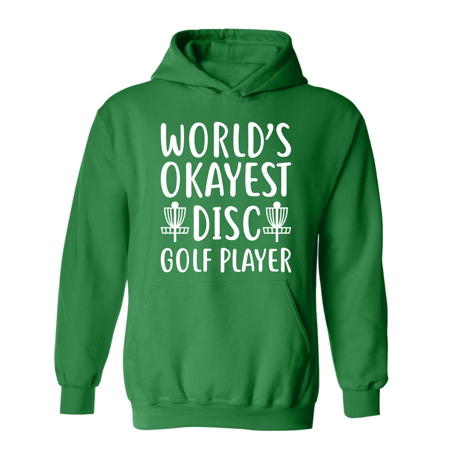 Disc Golf Hoodie Worlds Okayest Discgolfer Funny Discgolfing Sweatshirt