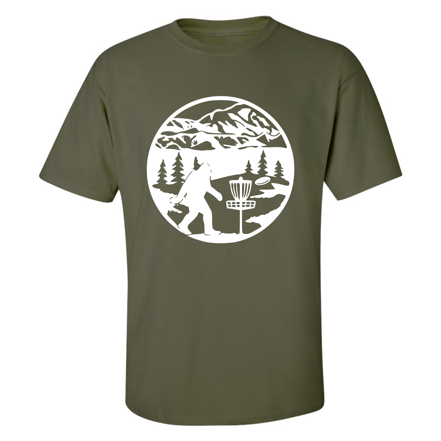 Disc Golf T Shirt SASQUATCH MOUNTAINS Discgolfer Discgolfing Shirt