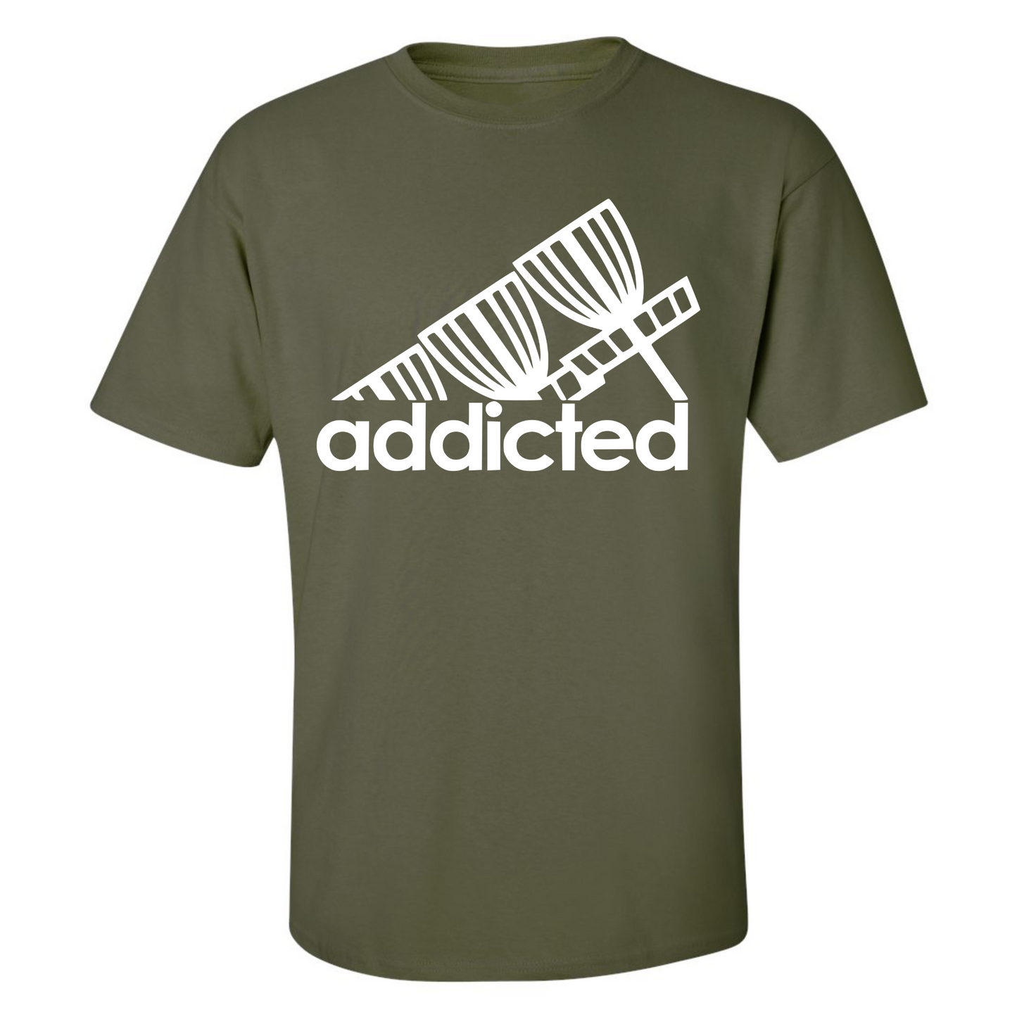 Disc Golf T Shirt ADDICTED Discgolfer Discgolfing Shirt