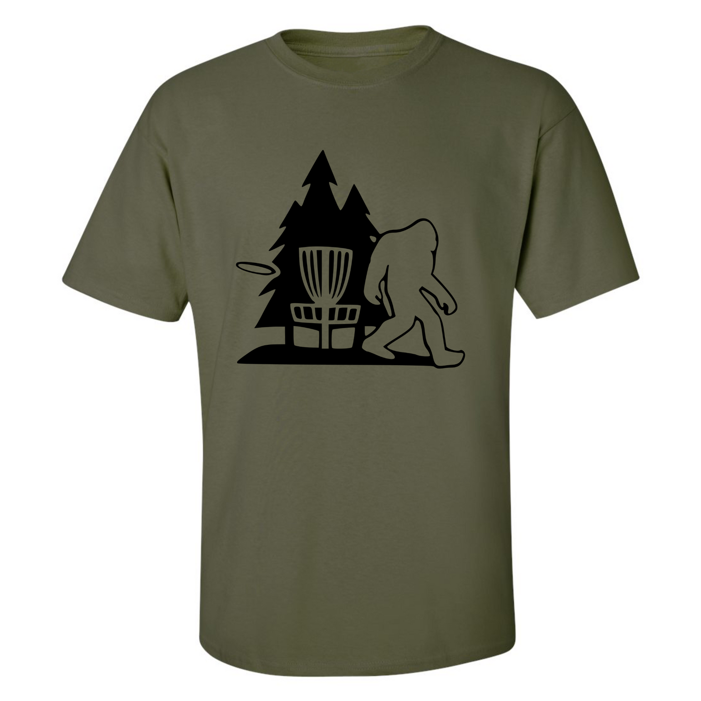 Disc Golf T Shirt SASQUATCH BASKET Discgolfer Discgolfing Shirt