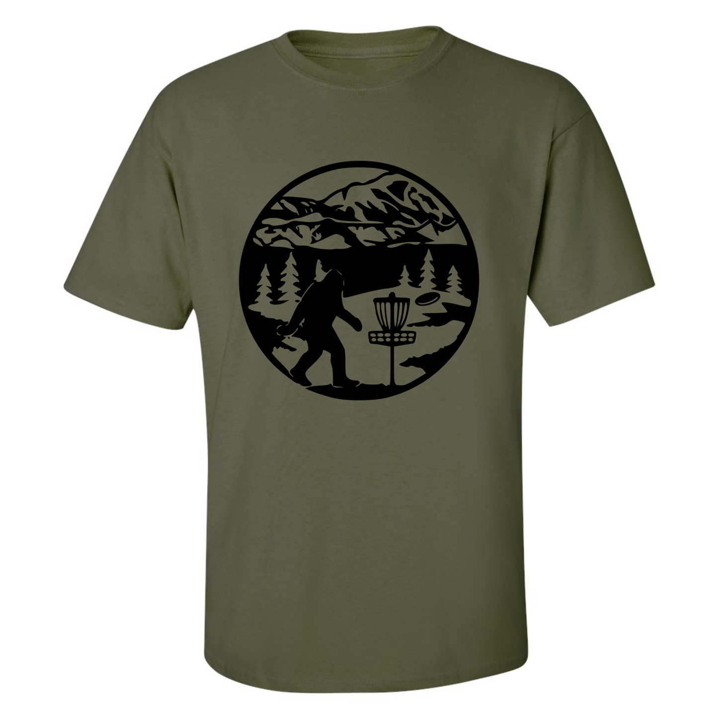 Disc Golf T Shirt SASQUATCH MOUNTAINS Discgolfer Discgolfing Shirt