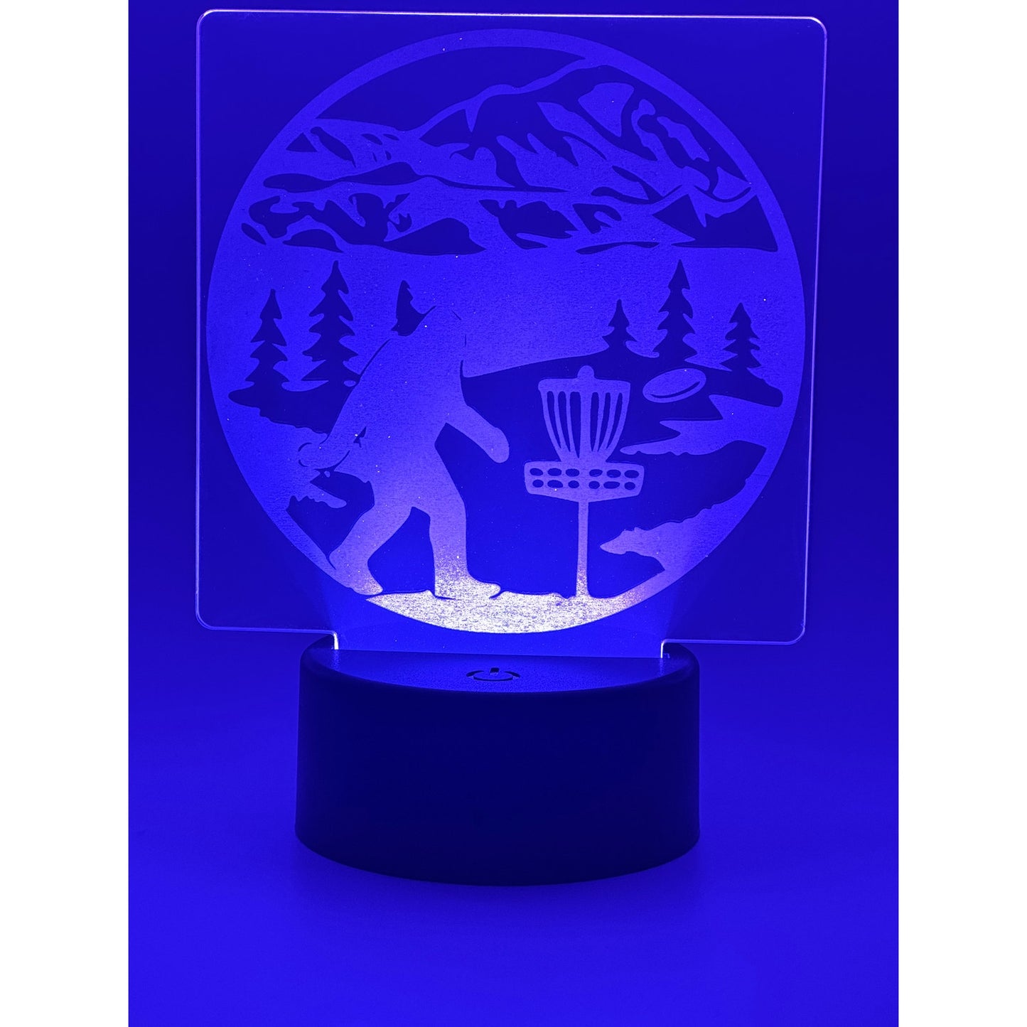 Disc Golf SASQUATCH BASKET Laser Engraved LED light, Disc Golf Gift, Sport Gift, LED Night Light, Engraved Gift, Coach Gift, Player Gift, Golf, Sports, Frisbee (Copy)