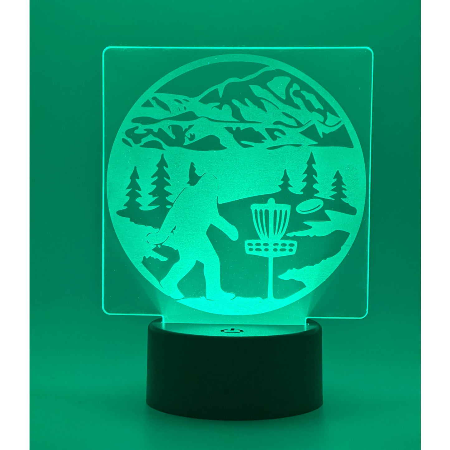 Disc Golf SASQUATCH BASKET Laser Engraved LED light, Disc Golf Gift, Sport Gift, LED Night Light, Engraved Gift, Coach Gift, Player Gift, Golf, Sports, Frisbee (Copy)