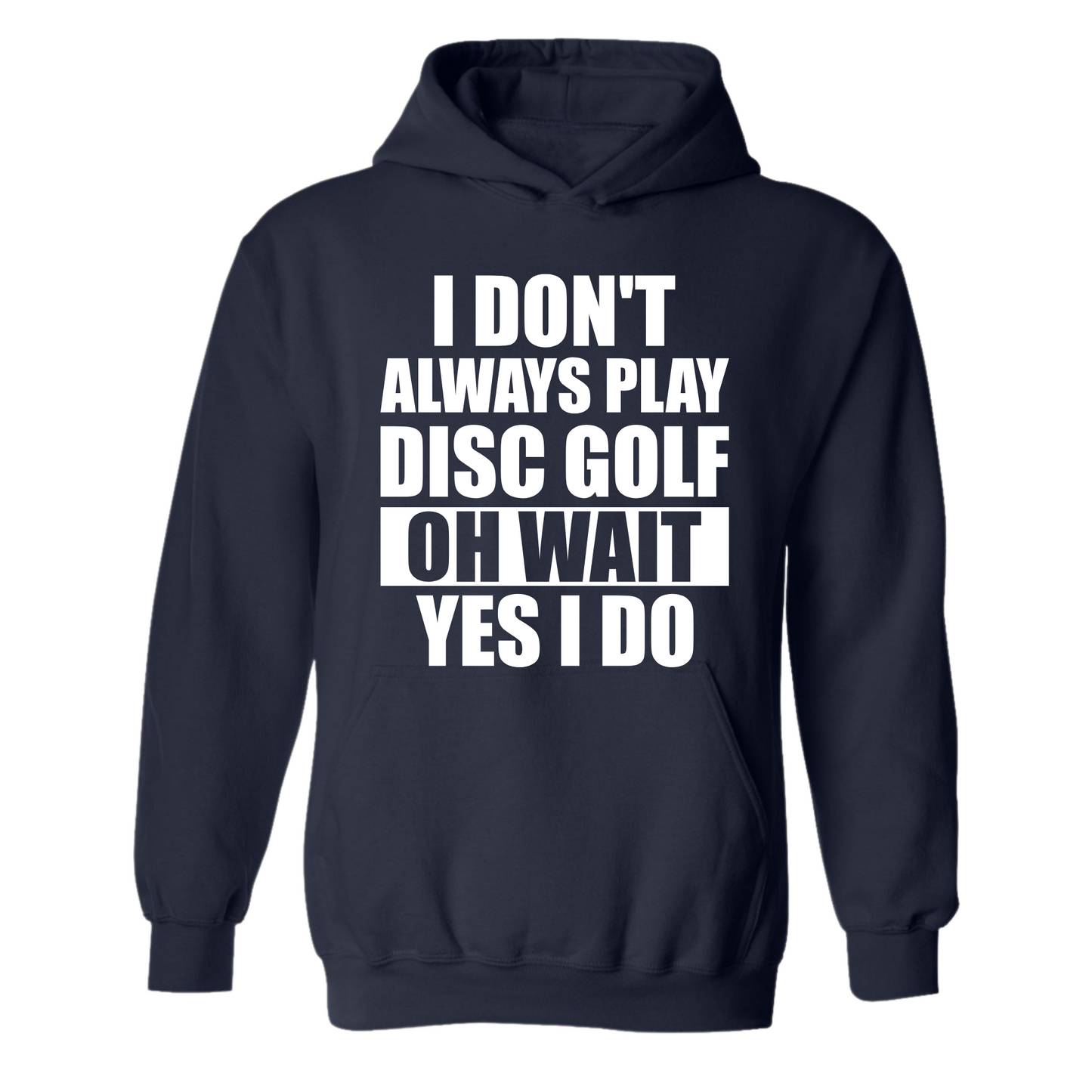 Disc Golf Hoodie I Dont Always Play DiscGolf Funny Discgolfing Sweatshirt