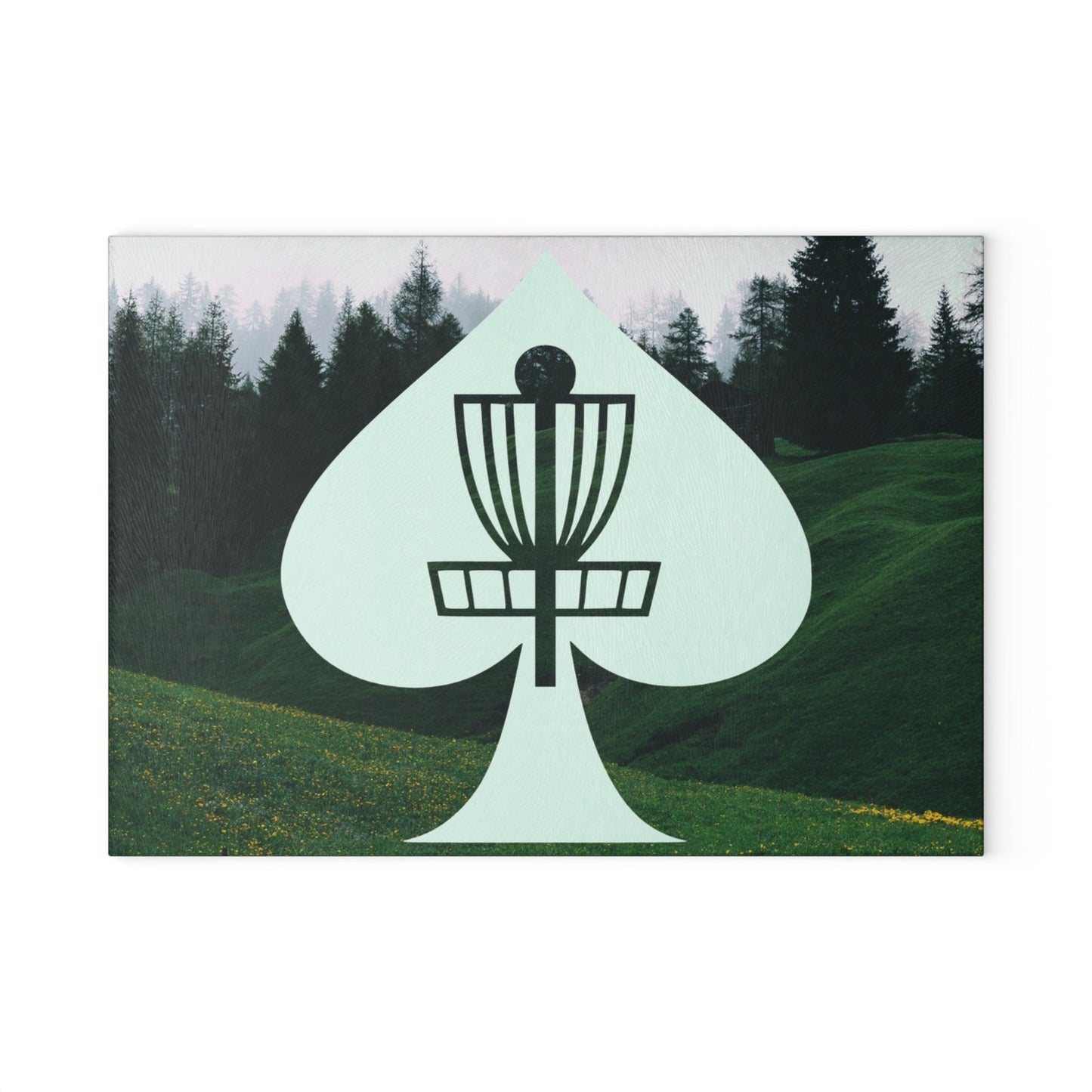 Disc Golf Aces Glass Cutting Board Discgolf Discgolfer Gift