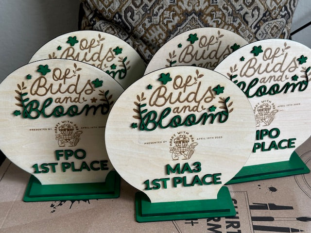 Custom Disc Golf Laser Engraved Gift Custom Plaque Sports Discgolf Trophy Layered Wood