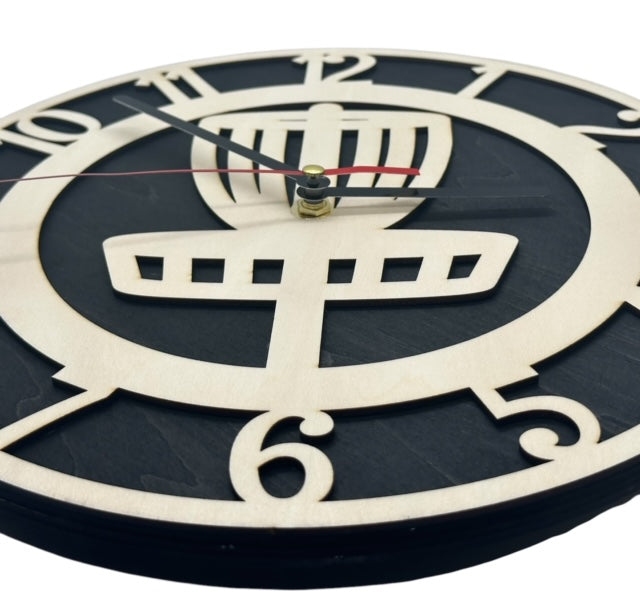 Disc Golf Basket Wall Clock Custom Discgolfer Gift Hanging Art