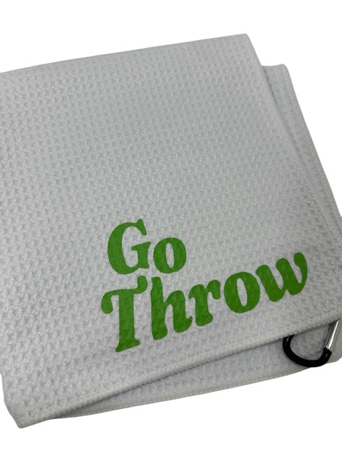 Disc Golf Towel Customized W/ YOUR LOGO Waffle W/Grommet Clip Golfing Towel