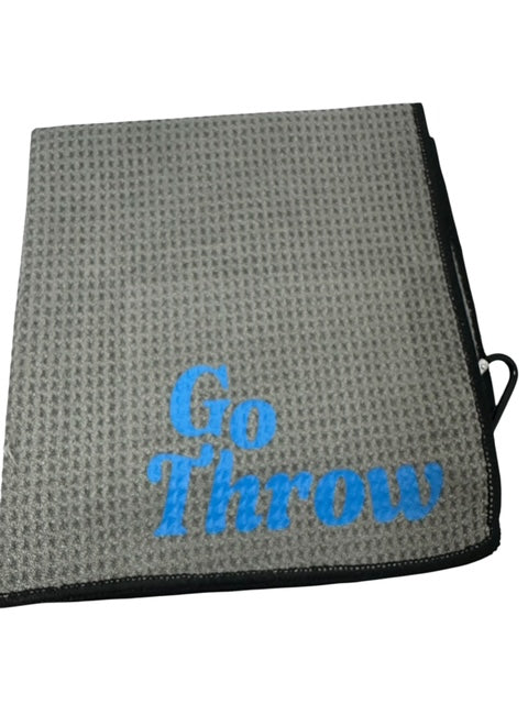 Disc Golf Towel Customized W/ YOUR LOGO Waffle W/Grommet Clip Golfing Towel