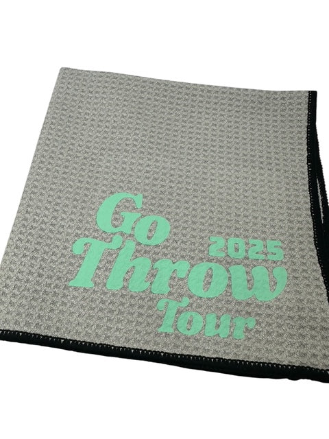 Disc Golf Towel Customized W/ YOUR LOGO Waffle W/Grommet Clip Golfing Towel