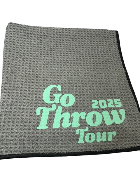 Disc Golf Towel Customized W/ YOUR LOGO Waffle W/Grommet Clip Golfing Towel