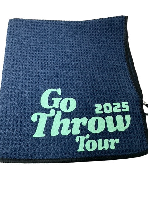 Disc Golf Towel Customized W/ YOUR LOGO Waffle W/Grommet Clip Golfing Towel