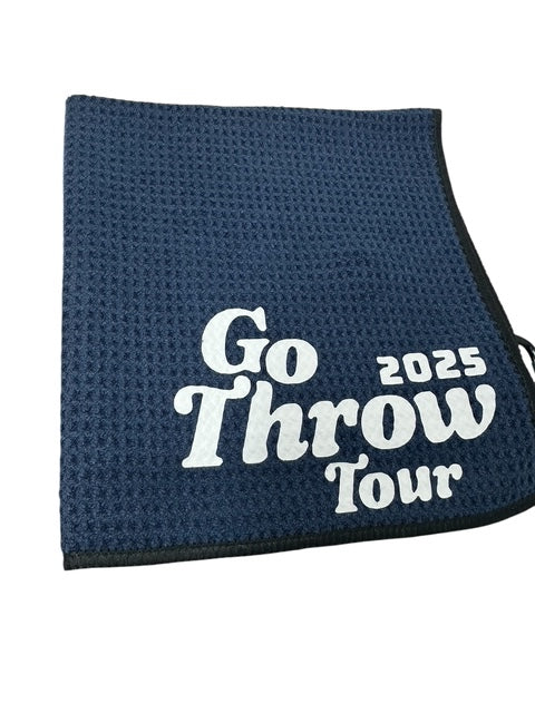 Disc Golf Towel Customized W/ YOUR LOGO Waffle W/Grommet Clip Golfing Towel