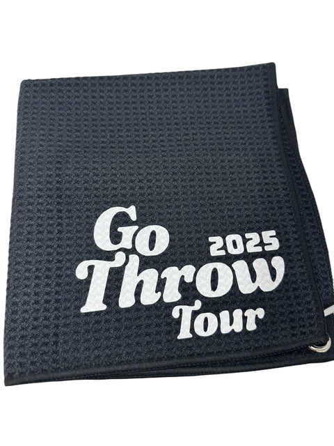 Disc Golf Towel Customized W/ YOUR LOGO Waffle W/Grommet Clip Golfing Towel
