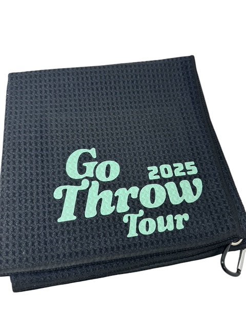 Disc Golf Towel Customized W/ YOUR LOGO Waffle W/Grommet Clip Golfing Towel