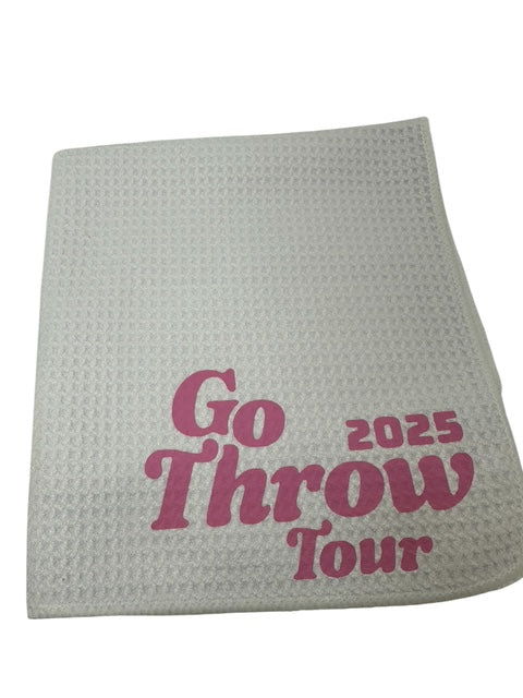 Disc Golf Towel Customized W/ YOUR LOGO Waffle W/Grommet Clip Golfing Towel