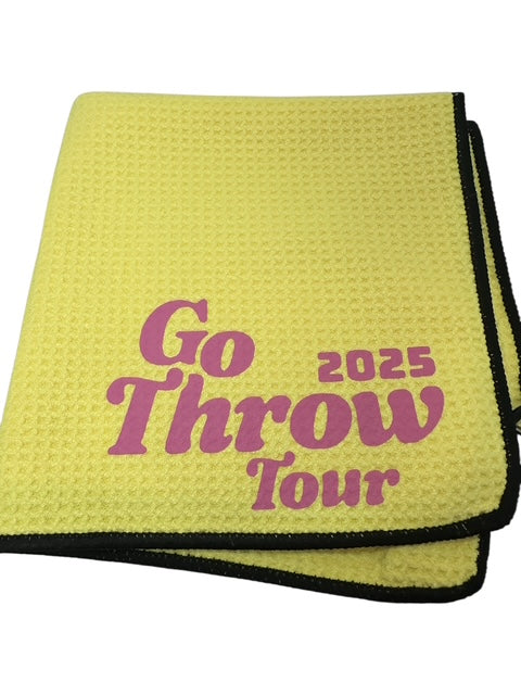 Disc Golf Towel Customized W/ YOUR LOGO Waffle W/Grommet Clip Golfing Towel
