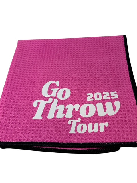 Disc Golf Towel Customized W/ YOUR LOGO Waffle W/Grommet Clip Golfing Towel