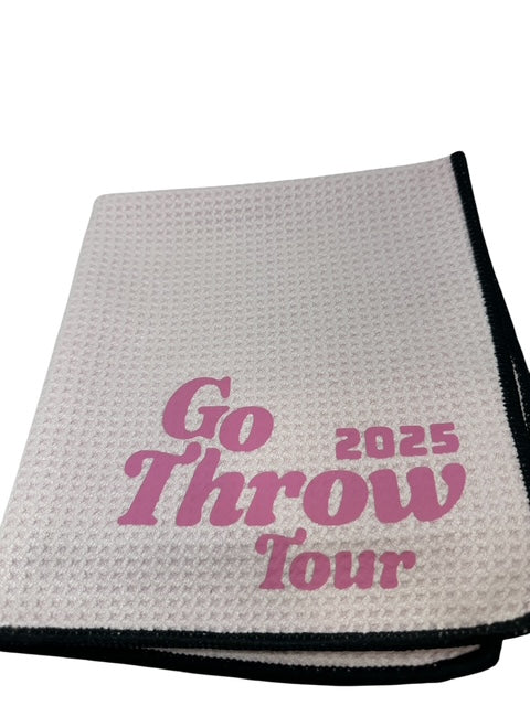 Disc Golf Towel Customized W/ YOUR LOGO Waffle W/Grommet Clip Golfing Towel