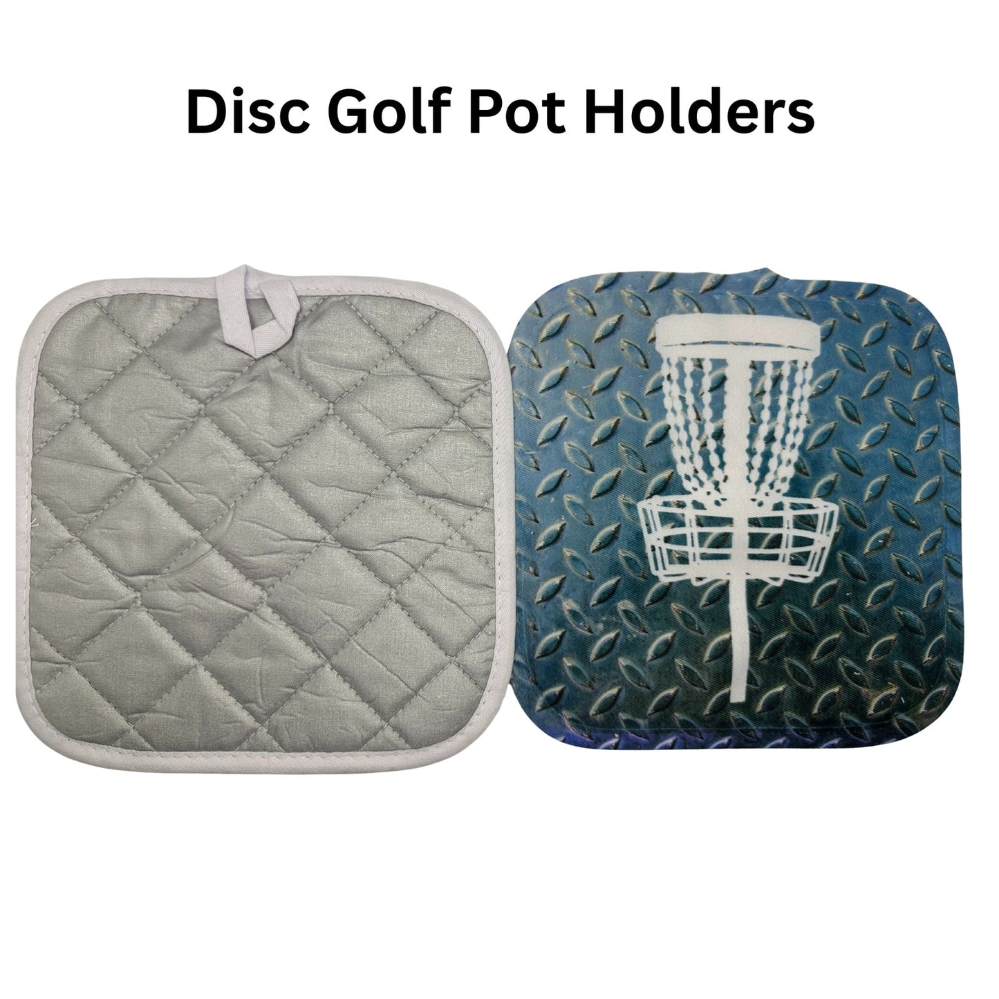 Disc Golf Pot Holders Set Discgolfing Kitchen Decor Discgolfer Gift