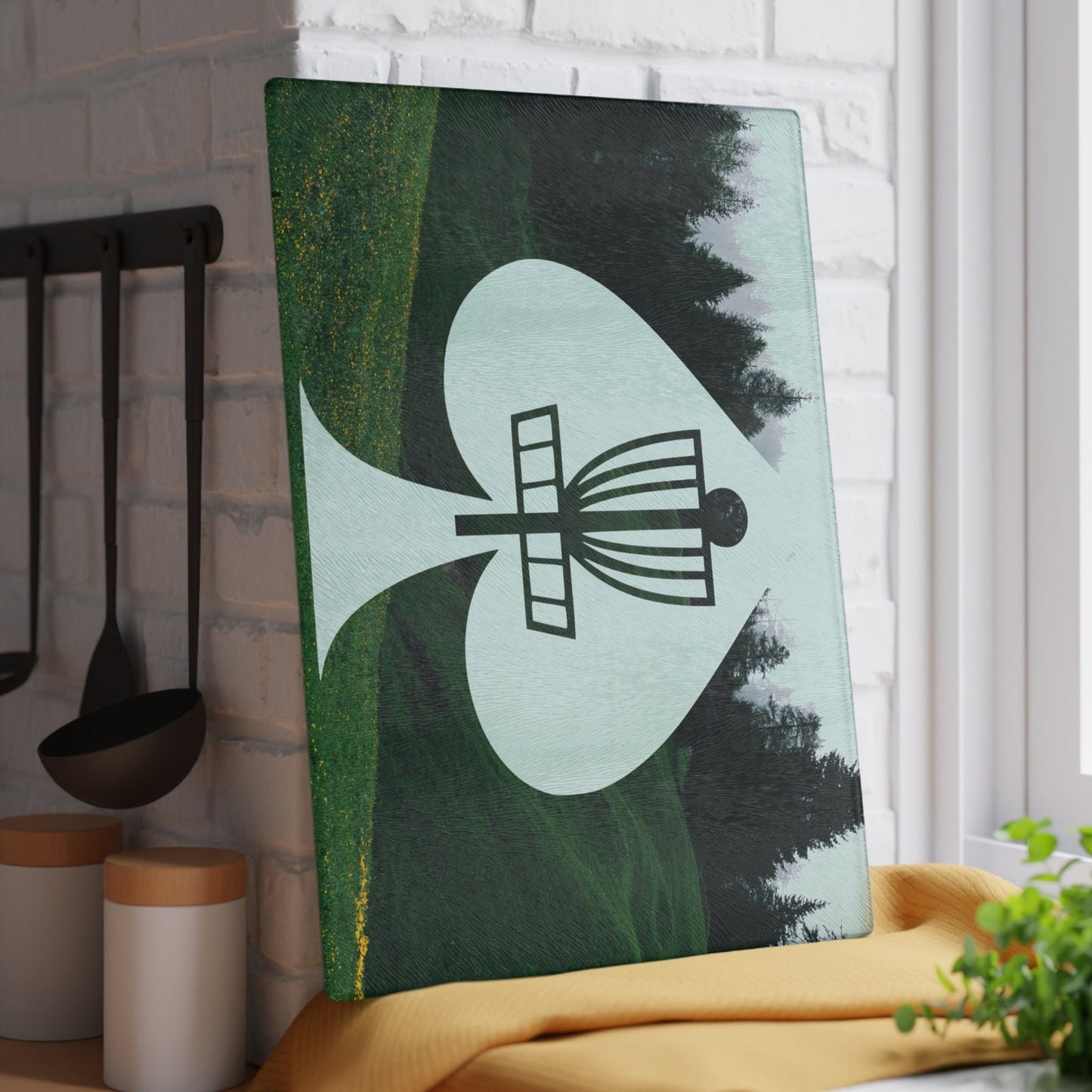 Disc Golf Aces Glass Cutting Board Discgolf Discgolfer Gift