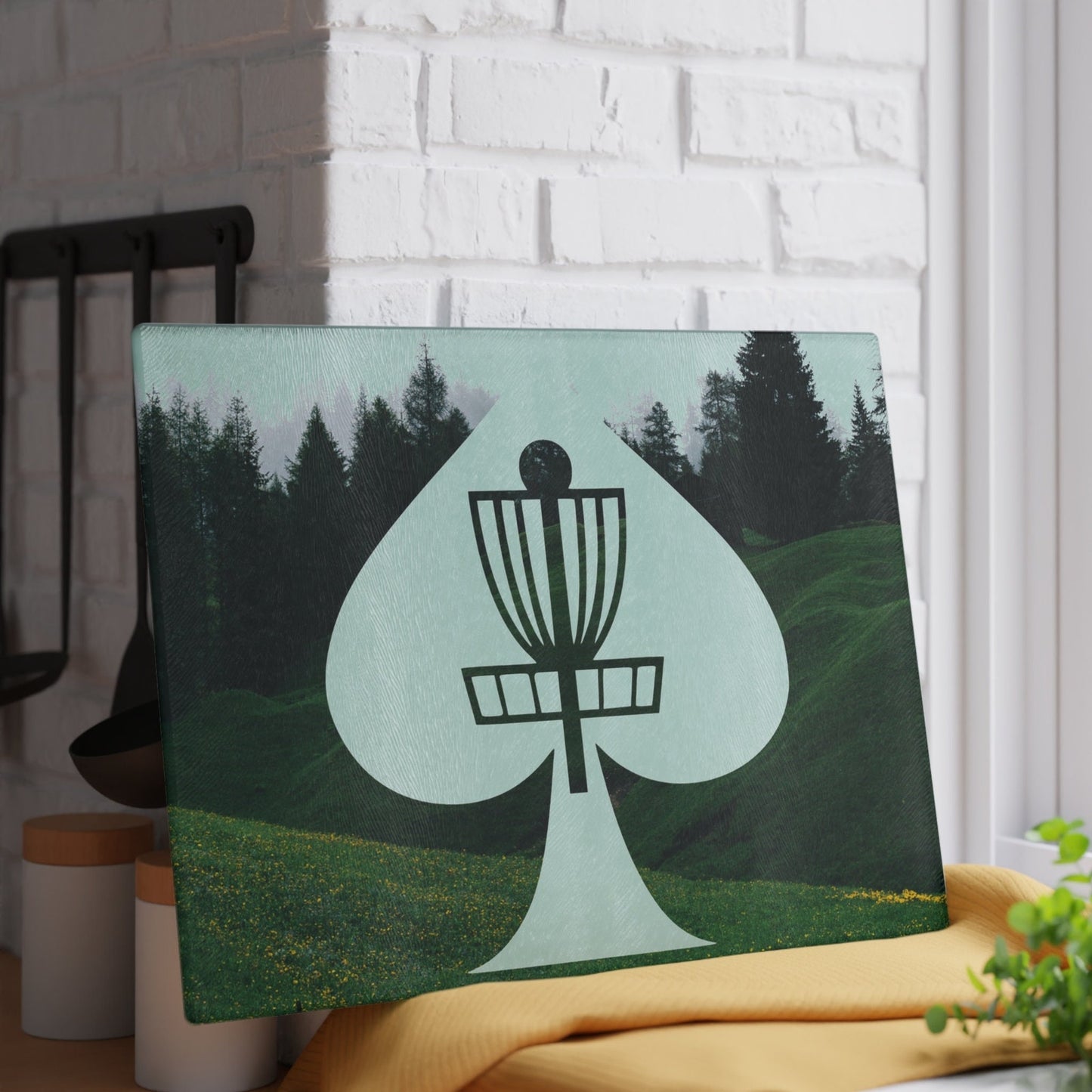 Disc Golf Aces Glass Cutting Board Discgolf Discgolfer Gift