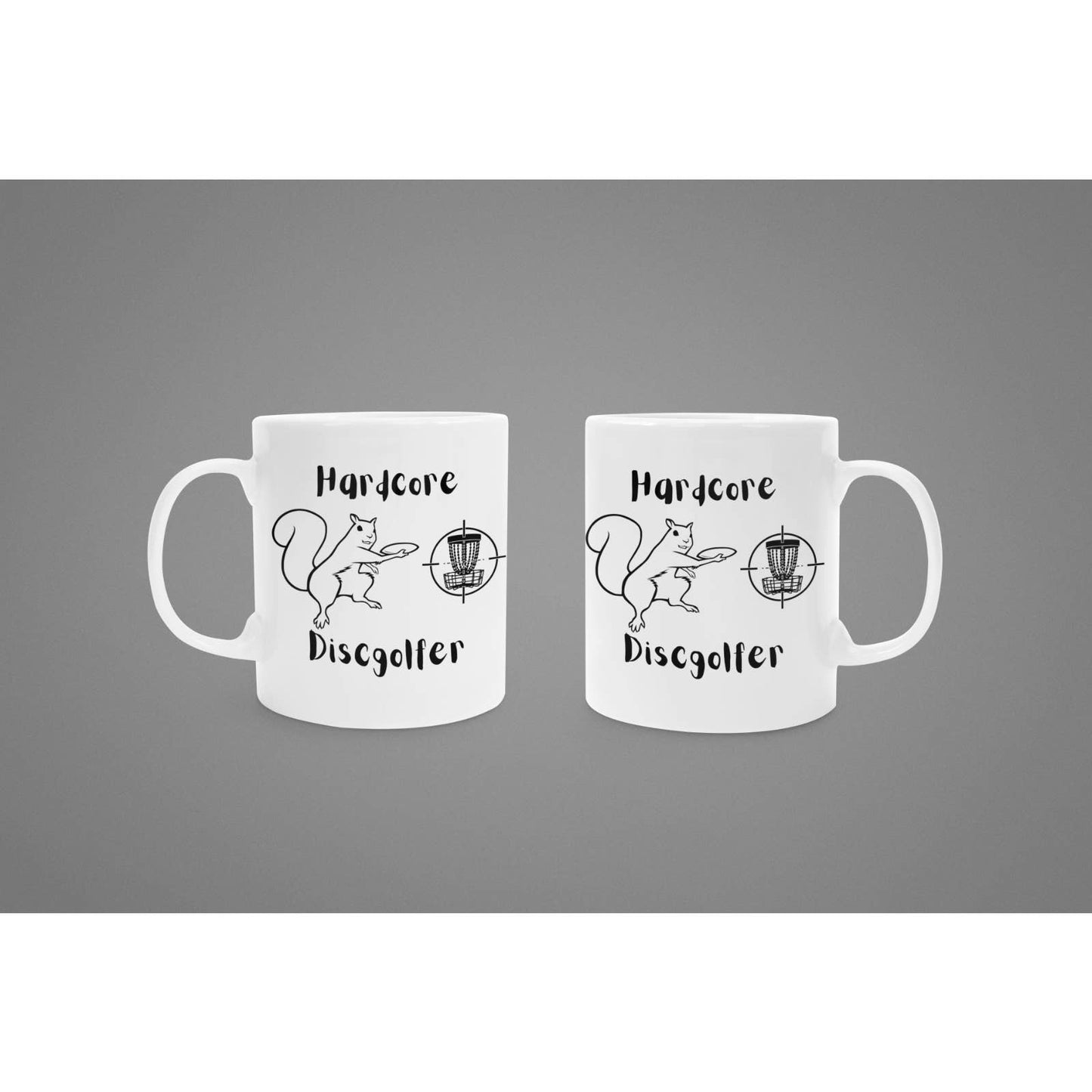Coffee Mug Hardcore DISC GOLF SQUIRREL Novelty Cup Gift For Men Women Him Her