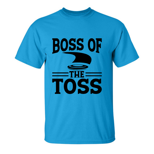 Disc Golf Shirt BOSS of the TOSS Mens Discgolfing Graphic T-Shirt