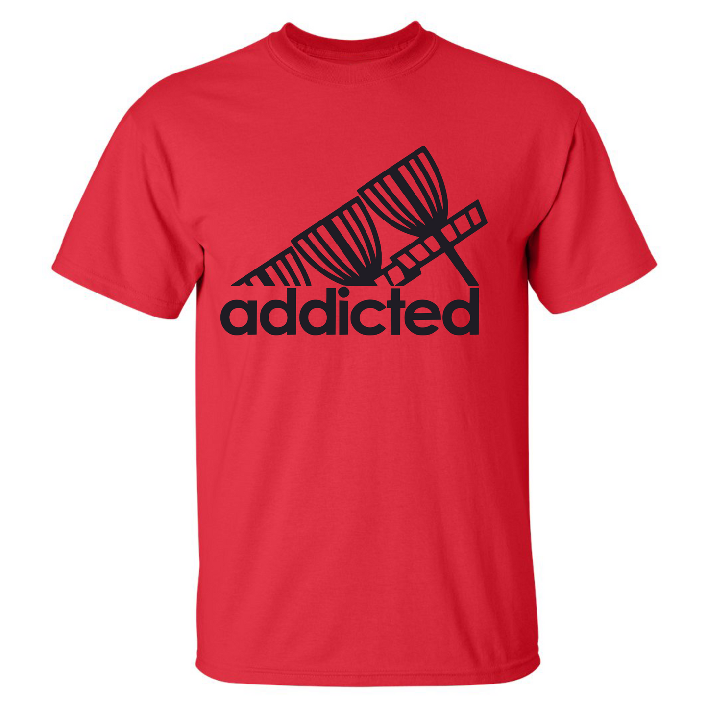 Disc Golf T Shirt ADDICTED Discgolfer Discgolfing Shirt