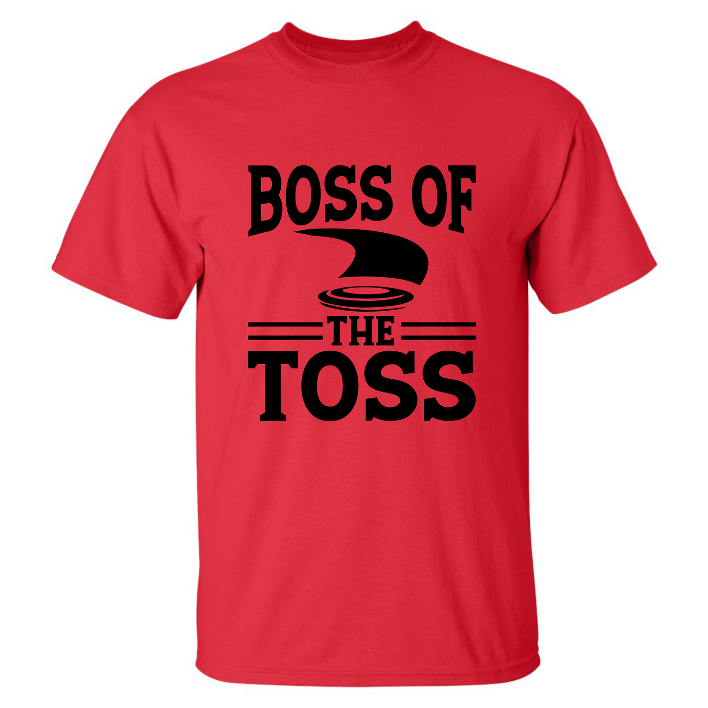 Disc Golf Shirt BOSS of the TOSS Mens Discgolfing Graphic T-Shirt