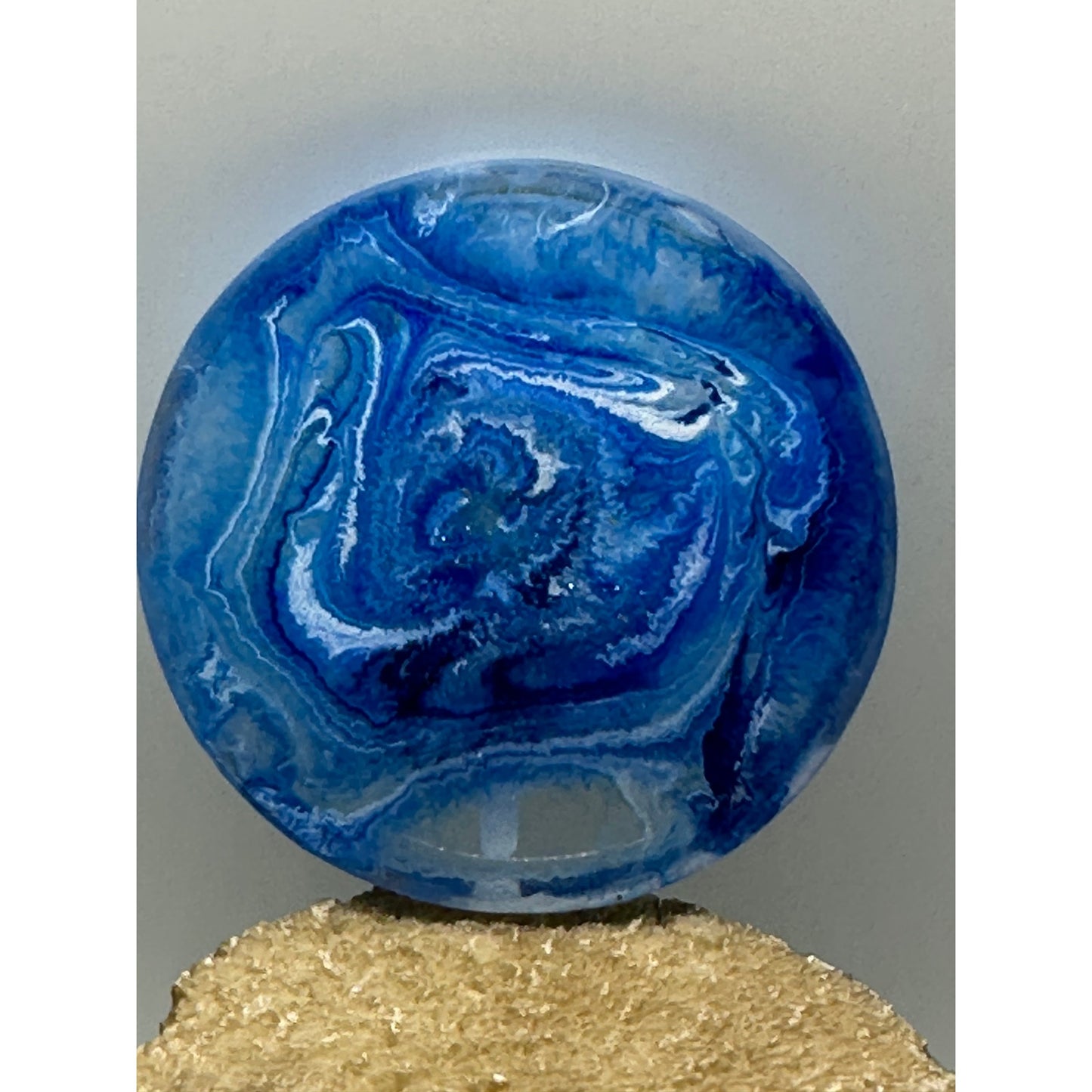 Disc Golf Mini Marker Custom White Basket Epoxy Resin One Of A Kind Mini