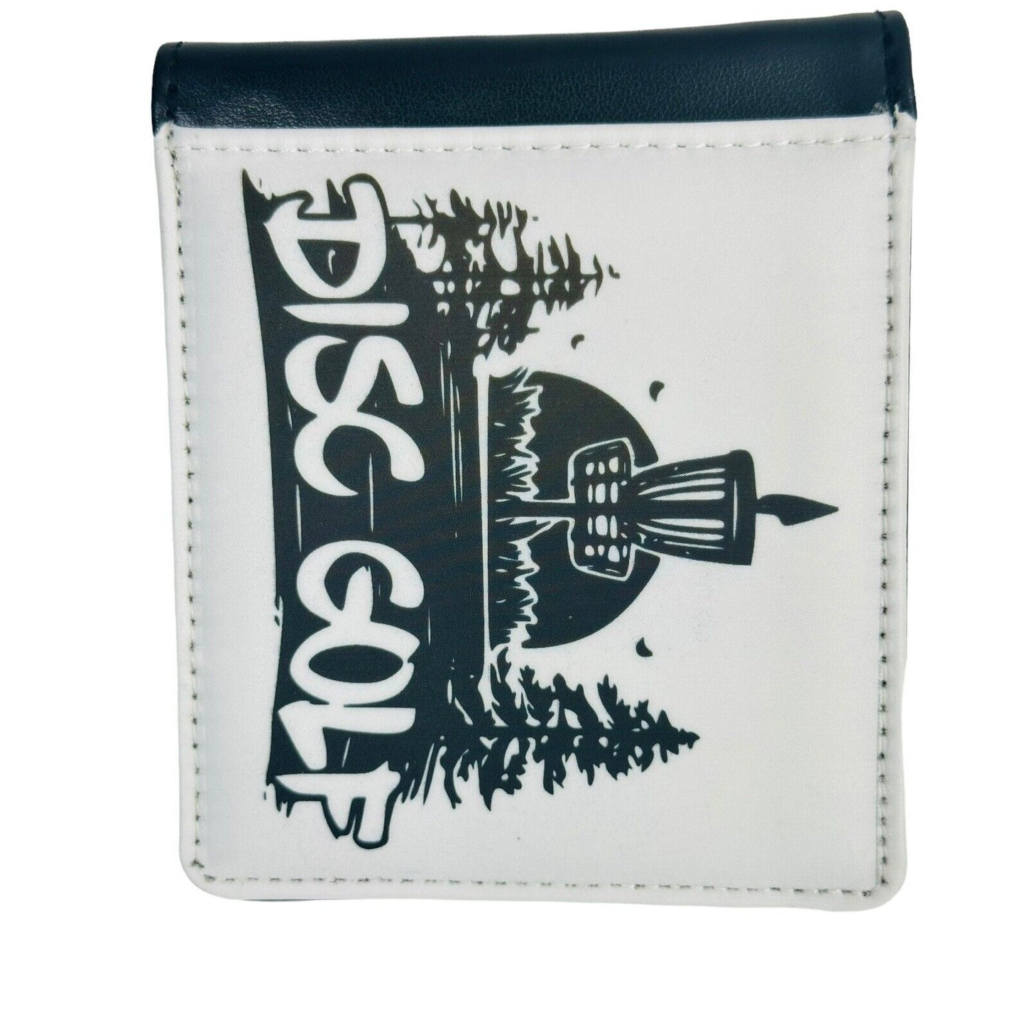 Disc Golf BASKET TREE SCENE Disc Sublimated Design Bi-Fold Wallet Disgolfer Gift