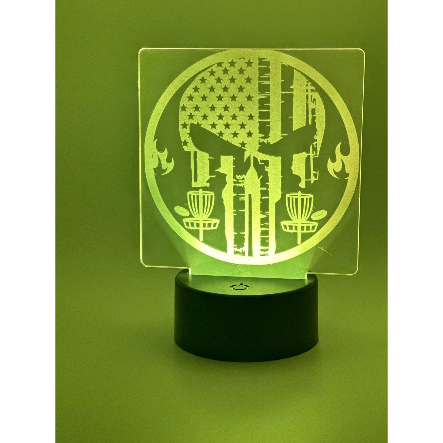 Disc Golf Laser Engraved LED light, Disc Golf Gift, Sport Gift, LED Night Light, Engraved Gift, Coach Gift, Player Gift, Golf, Sports, Frisbee